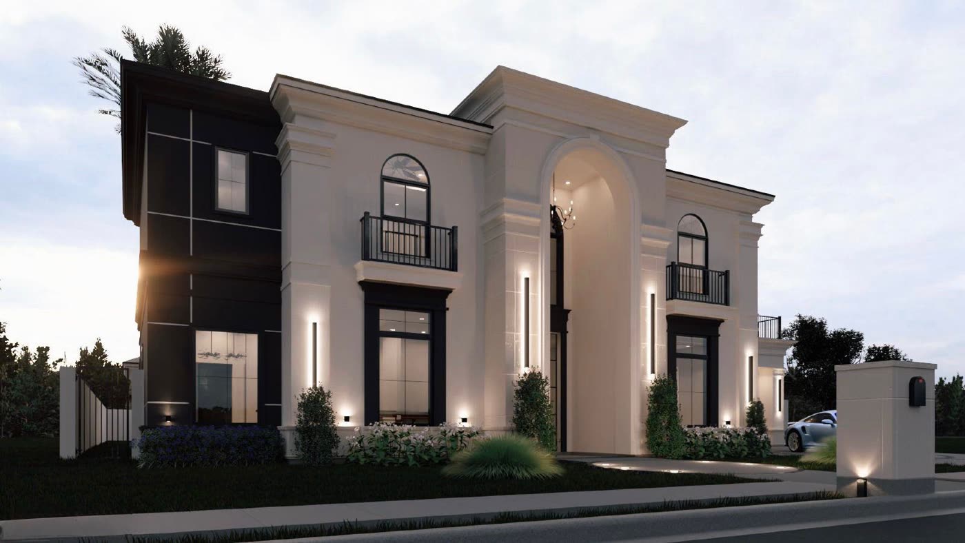 Custom home bathroom &mdash; Kratos Construction, elegant interior finish